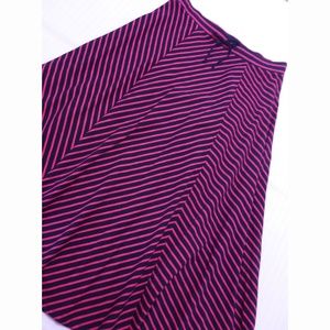 Talbots Women's L Large Maxi Skirt Striped